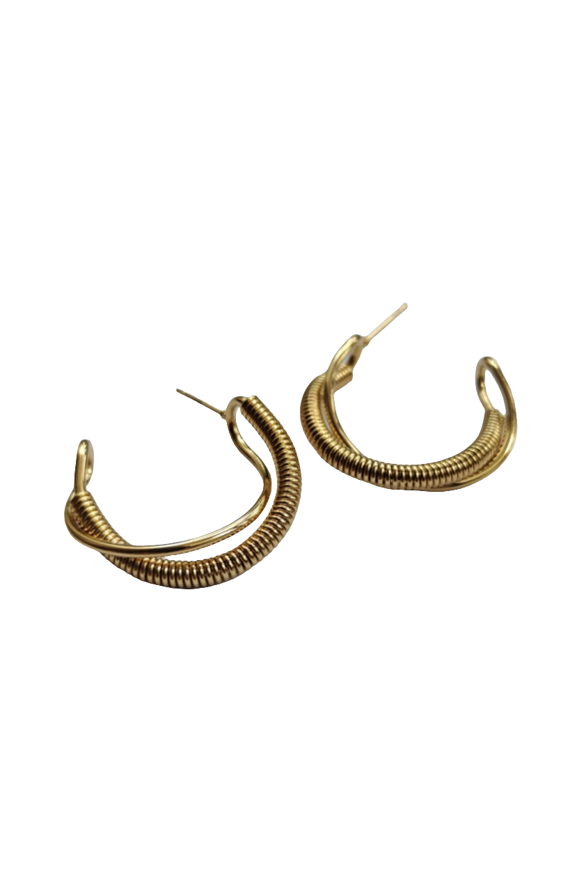 Spiral twist earrings