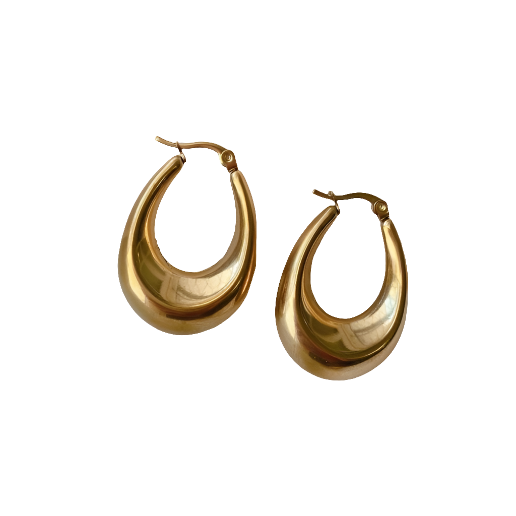 Oval chunky hoops