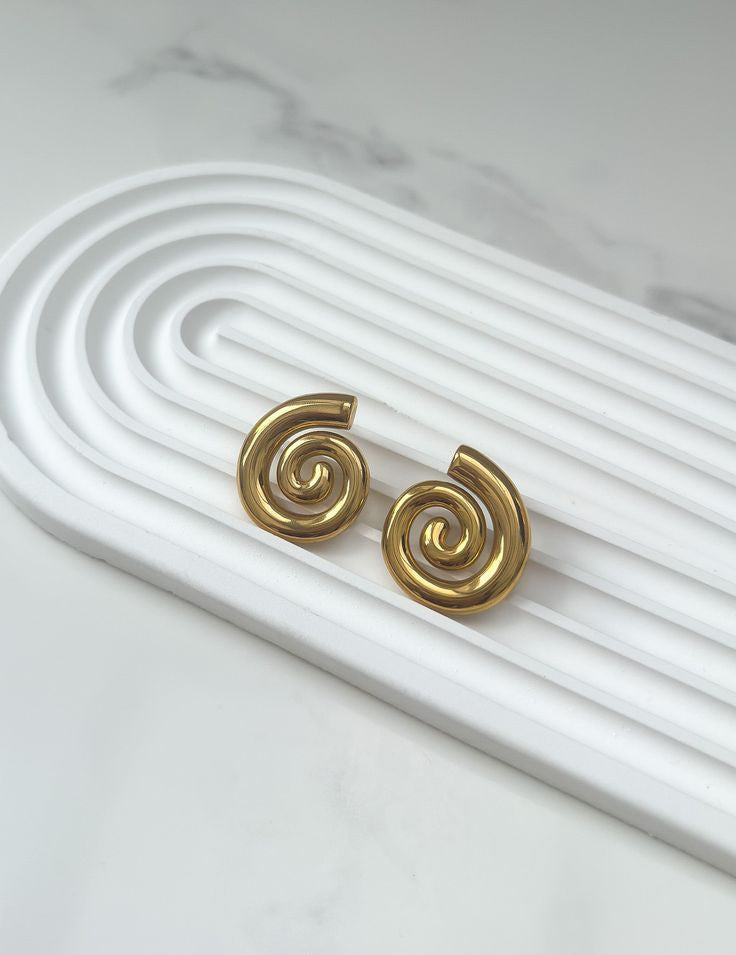 Spiral earrings