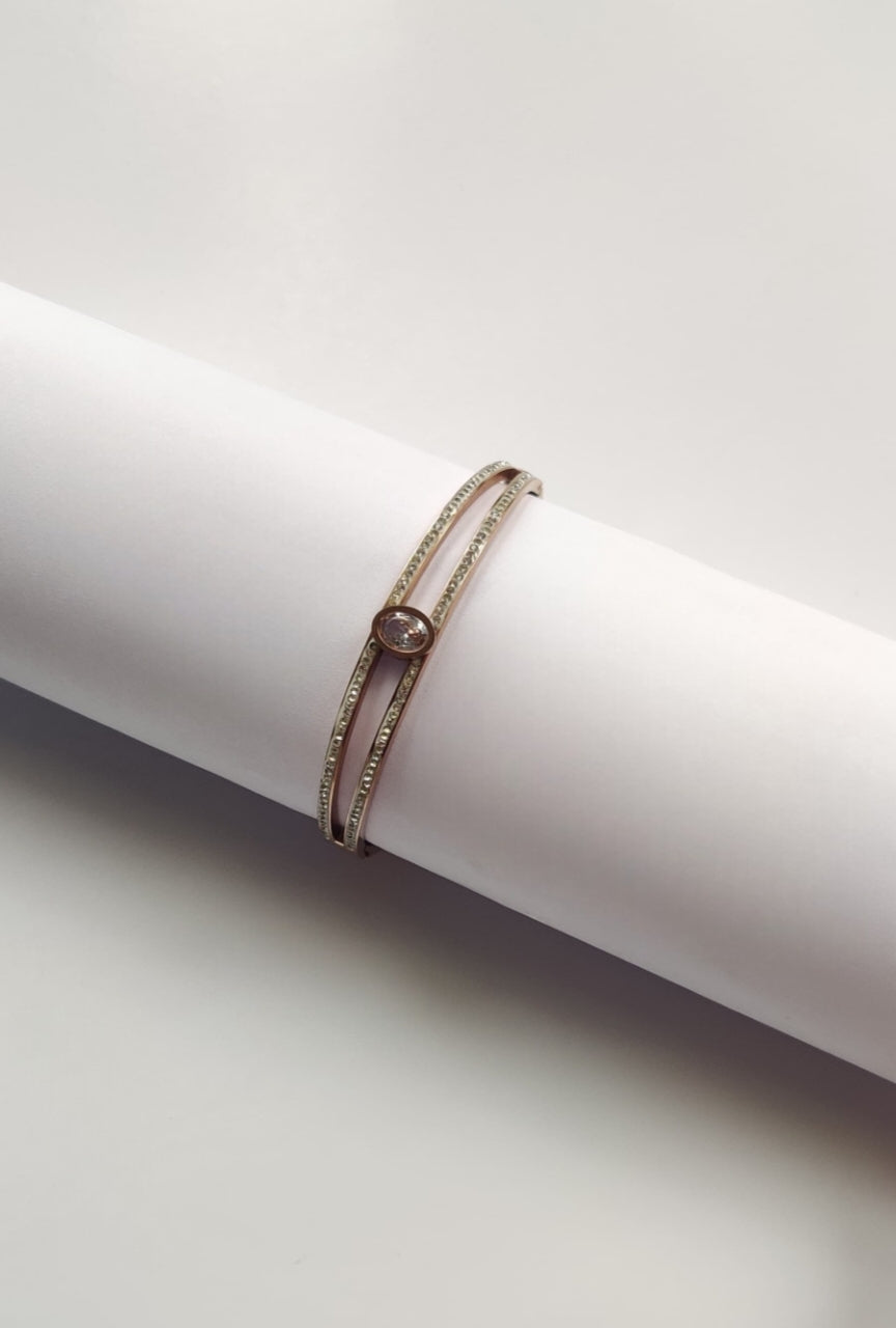Oval diamond bracelet