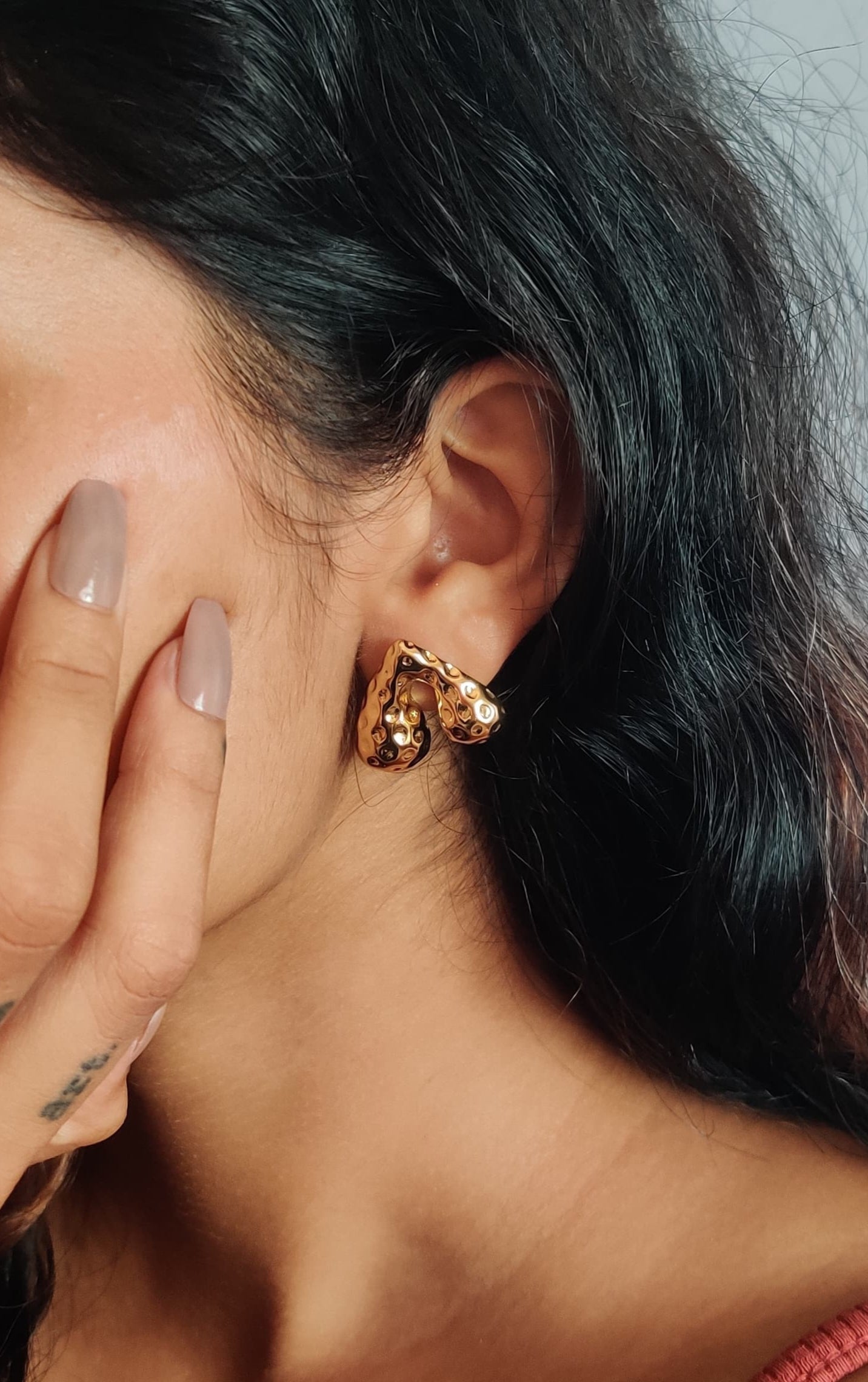 Inverted heart earrings