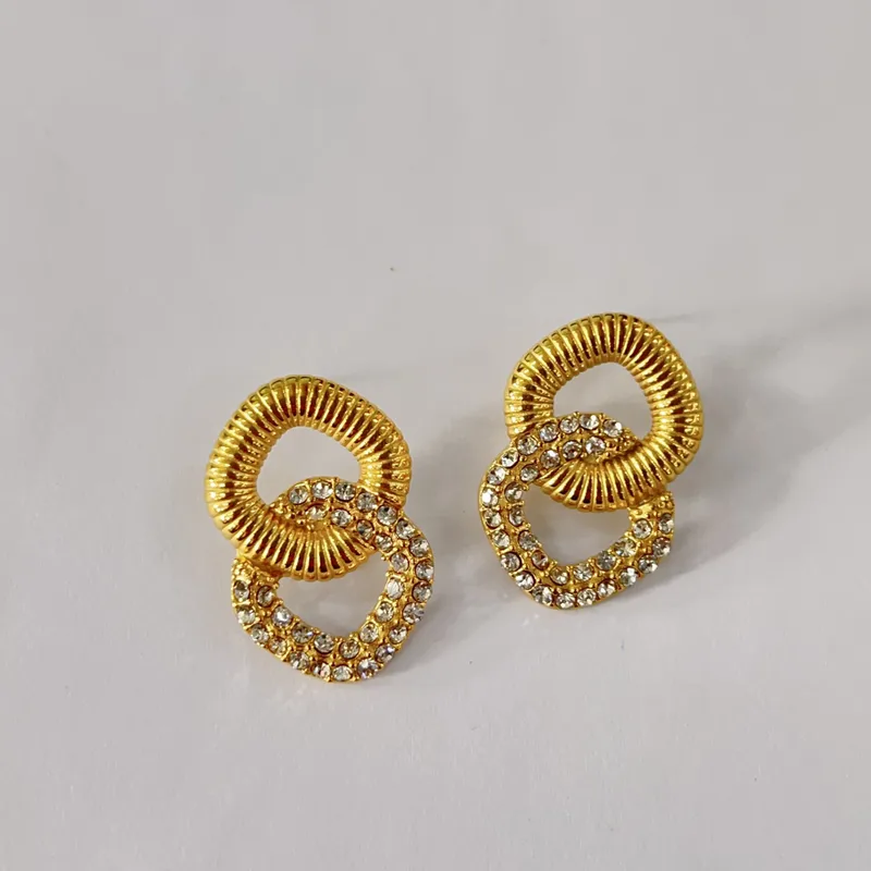 Dainty diamond earrings