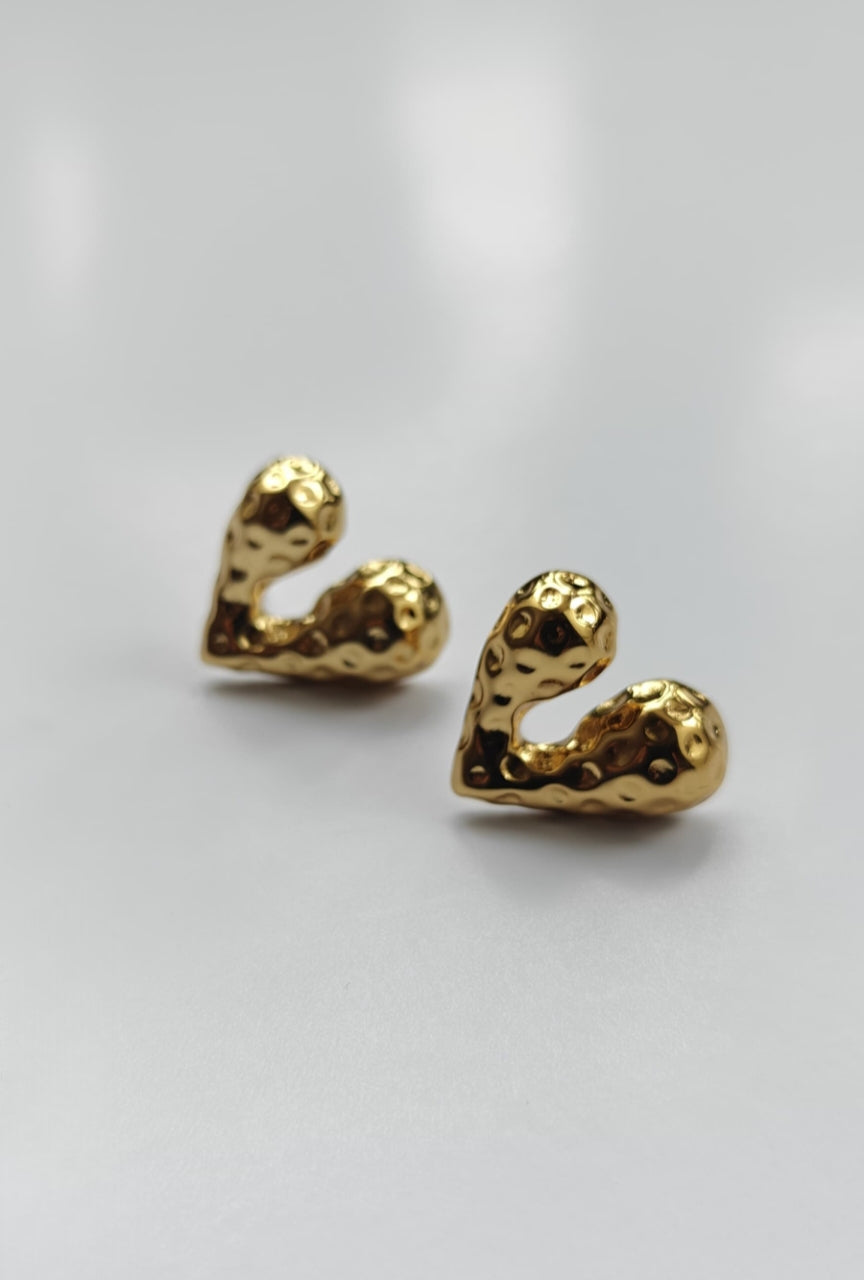 Inverted heart earrings