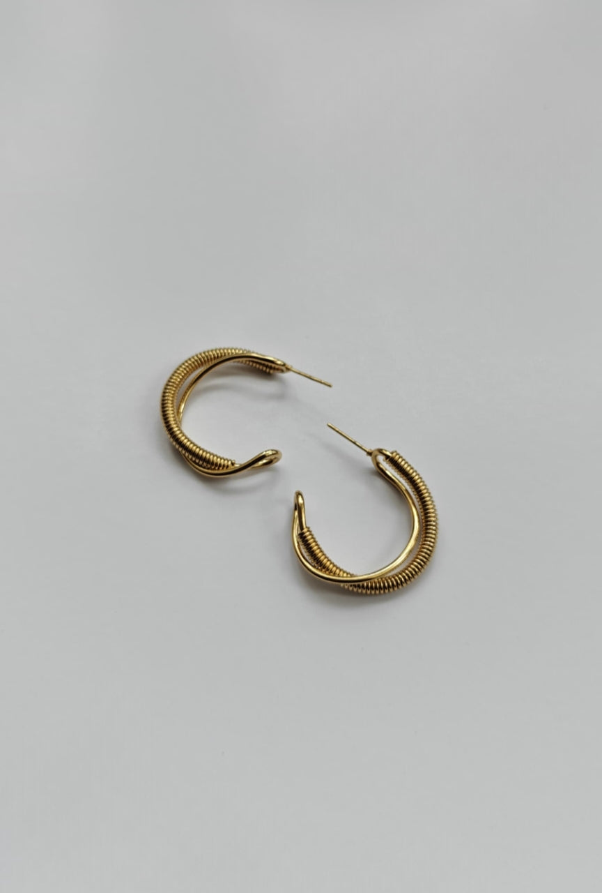 Spiral twist earrings