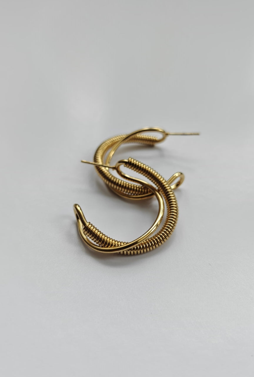 Spiral twist earrings